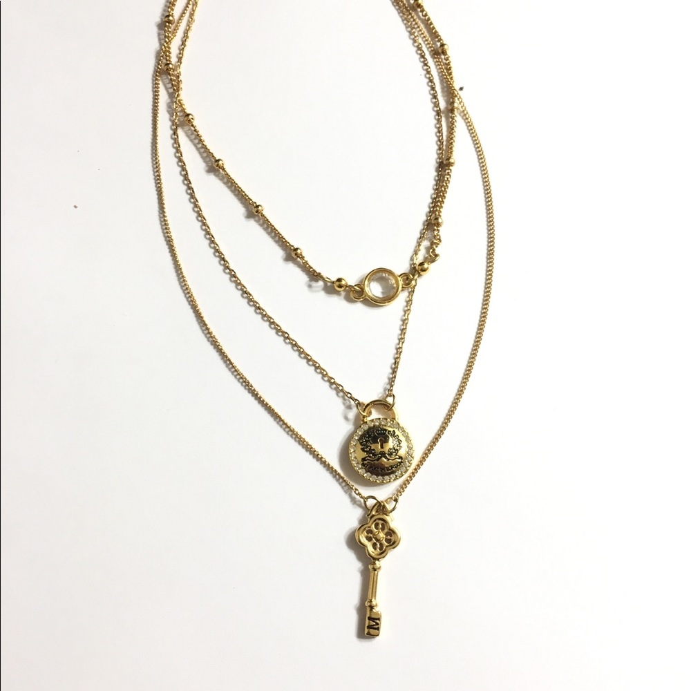 Brighton mfil gold trio necklace